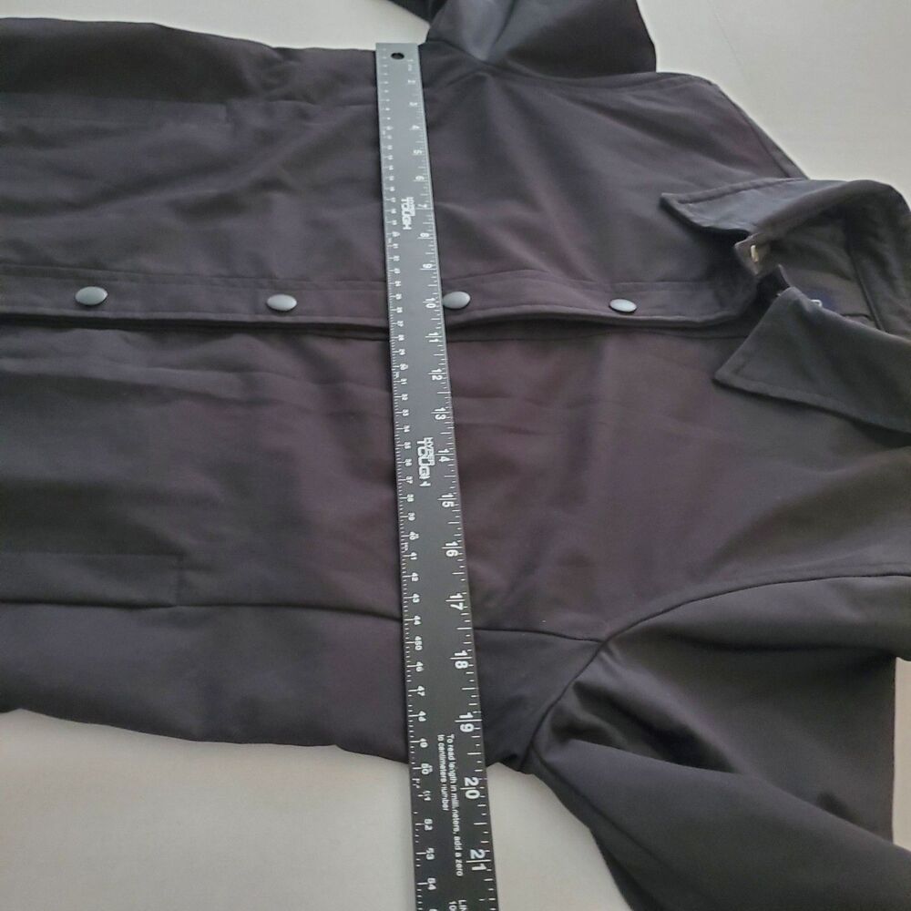 Gap Black Snap Button Collared Jacket Pockets Siz… - image 5